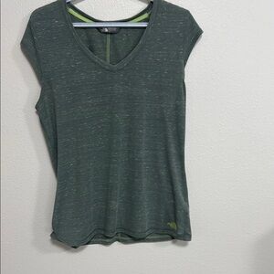 Green The North Face V-Neck